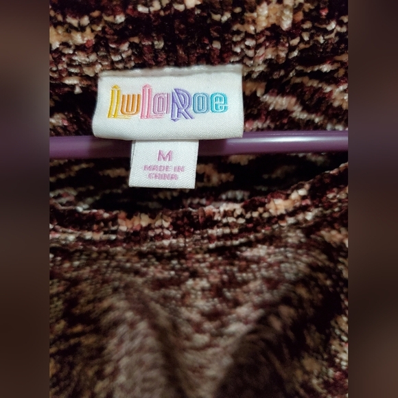 Lularoe Red Puff Pullover Sweater Dress - Picture 3 of 10